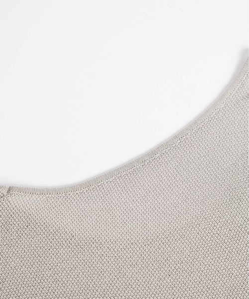 AMELY(エミリー)の「鹿の子編みサマーニットトップス(Tシャツ/カットソー・レディース・ブルー/ブラック/イエロー/グリーン/ホワイト・フリー)」の16枚目の写真