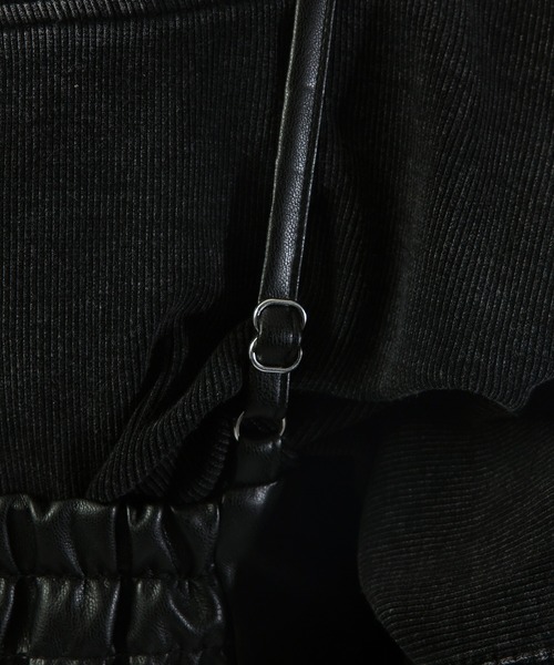 SPIRALGIRL(スパイラルガール)の「合皮フロントZIPキャミワンピース(ワンピース・レディース・ブラック/シルバー・FREE)」の19枚目の写真