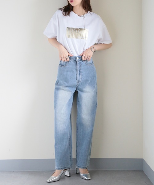 セール】【MAISON BREEZE】バックポケットストレート加工デニム 223