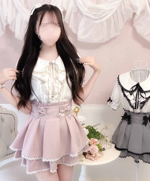 もえにゃちゃんコラボ】二段フリルリボンスカパン（スカート）｜MA*RS