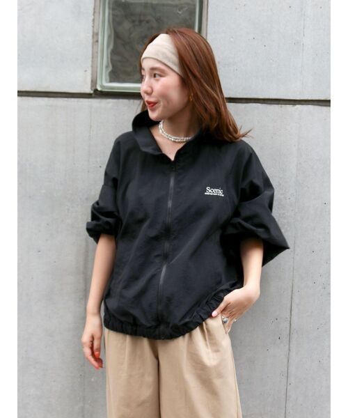 【セール】【WEB限定】エンブロイダリーナイロンブルゾン（ブルゾン）｜Ungrid（アングリッド）