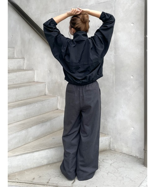 【セール】【WEB限定】エンブロイダリーナイロンブルゾン（ブルゾン）｜Ungrid（アングリッド）