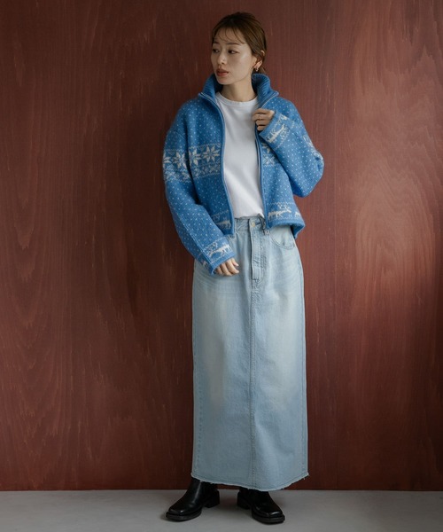 【新品】レザレクション　メンズ　ニット　ブルー　Lサイズ ニット メンズ 長袖[品番：LU000012867]｜LUXSTYLE（ラグ