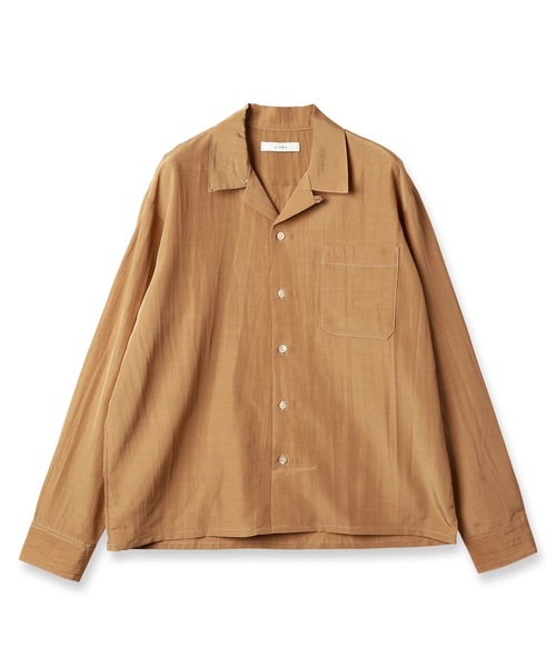 トップス Jieda DYED NYLON OPEN COLLAR SHIRT S/S DYED NYLON OPEN COLLAR SHIRT S/S – JieDa WEB STORE