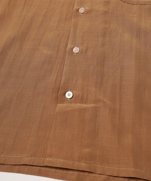 Jieda（ジエダ）の「RAYON WOOL OPEN COLLAR SHIRT（シャツ/ブラウス・メンズ・ブラック/ベージュ/グリーン・1/2）」の16枚目の写真