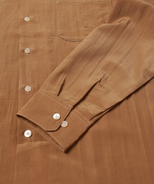 Jieda（ジエダ）の「RAYON WOOL OPEN COLLAR SHIRT（シャツ/ブラウス・メンズ・ブラック/ベージュ/グリーン・1/2）」の15枚目の写真