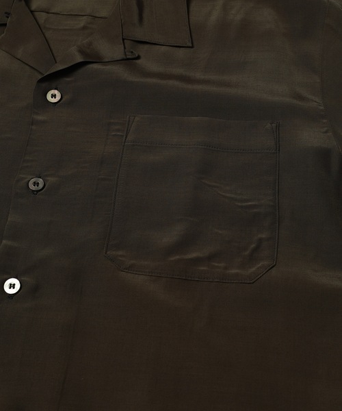 Jieda（ジエダ）の「RAYON WOOL OPEN COLLAR SHIRT（シャツ/ブラウス・メンズ・ブラック/ベージュ/グリーン・1/2）」の12枚目の写真