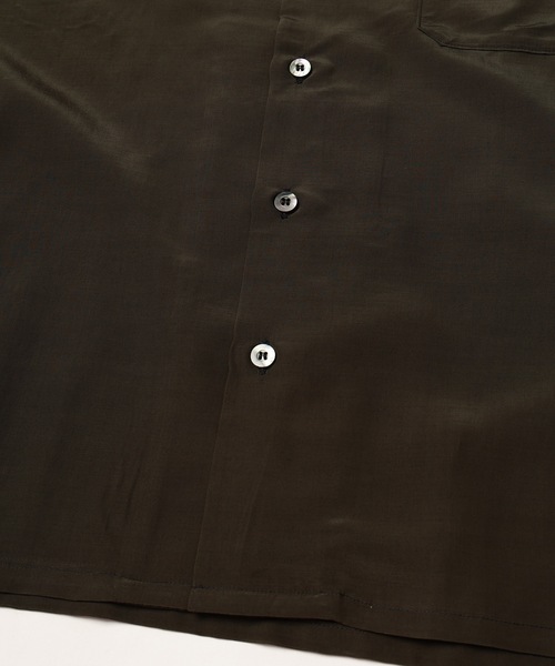 Jieda（ジエダ）の「RAYON WOOL OPEN COLLAR SHIRT（シャツ/ブラウス・メンズ・ブラック/ベージュ/グリーン・1/2）」の11枚目の写真