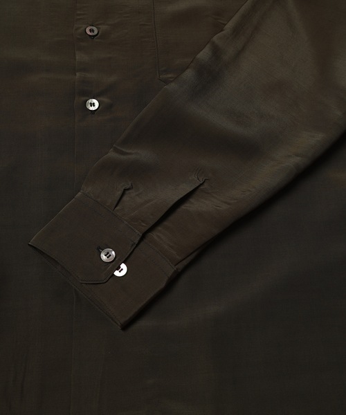 Jieda（ジエダ）の「RAYON WOOL OPEN COLLAR SHIRT（シャツ/ブラウス・メンズ・ブラック/ベージュ/グリーン・1/2）」の10枚目の写真