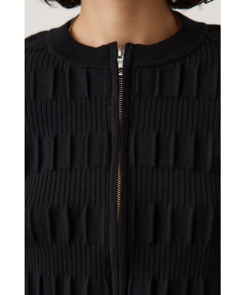 crie conforto(クリーコンフォルト)の「スモッキングリブカーデ(カーディガン/ボレロ・レディース・ベージュ/バーガンディー/ブラック/チャコールグレー・FREE)」の11枚目の写真