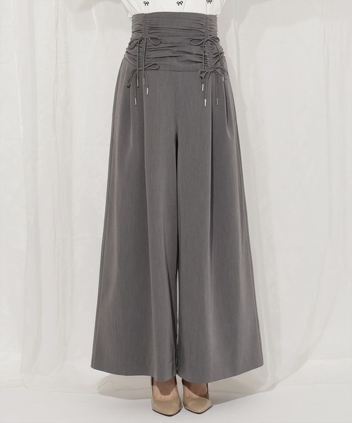 WILLSELECTION(ウィルセレクション)の「ドロスト風リボンワイドパンツ(その他パンツ・レディース・ネイビー/ピンク/チャコールグレー・SMALL/MEDIUM)」の9枚目の写真