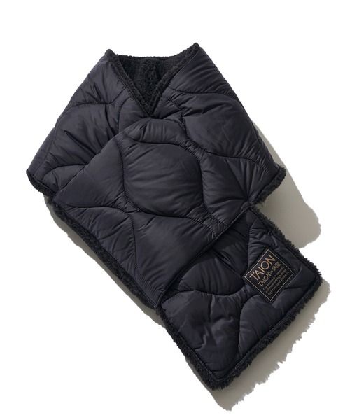 TAION / タイオン】SOFT SHELL MILITARY REVERSIBLE DOWN SCARF