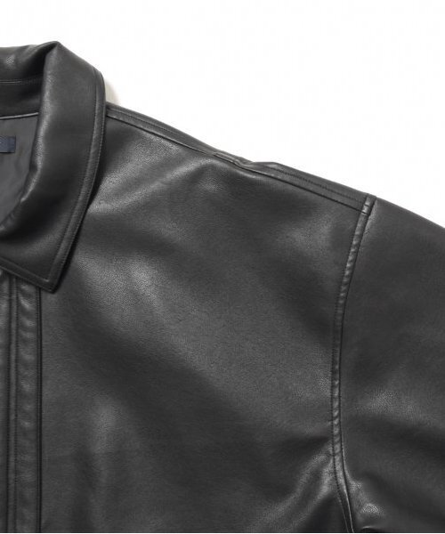 GLAZOS（グラソス）の「【大人向けサイズあり】合皮ブルゾン（ブルゾン・キッズ・ブラック・S/M/L/LL）」の8枚目の写真