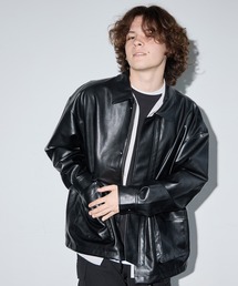 GLAZOS | フェイクレザー・ブルゾン(ブルゾン)