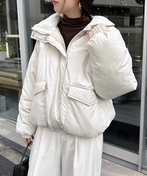 2番　　未使用　ホワイト　白　　レディース　中綿ジャケット 楽天市場】アウター レディース ショート丈 冬 真冬 白 暖かい
