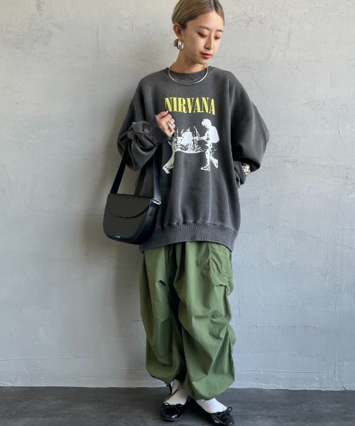 【GOOD ROCK SPEED】NIRVANA スマイルスウェット ブラック GOOD ROCK SPEED トレーナー スウェット SPEED NIRVANA SWEAT