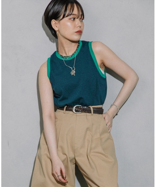 セール】thin border tank top（タンクトップ）｜SUWDEE
