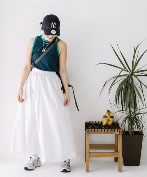 SUWDEE(スーディー)の「thin border tank top(タンクトップ・レディース・ネイビー/オレンジ/ピンク・FREE)」の17枚目の写真