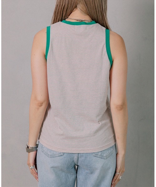 セール】thin border tank top（タンクトップ）｜SUWDEE