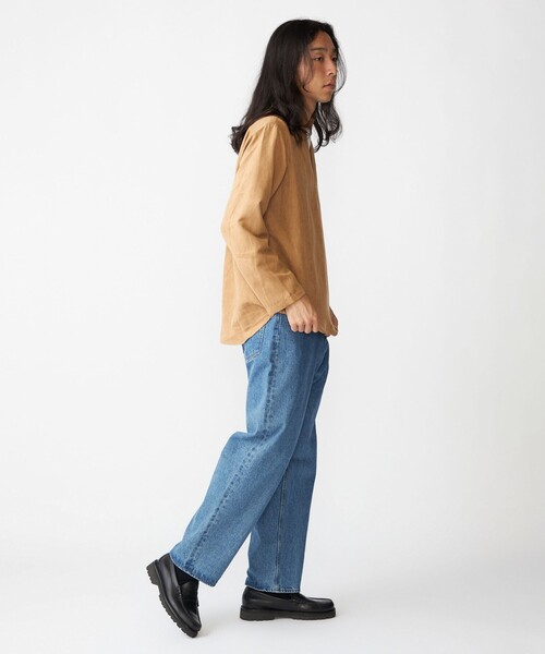 SHIPS(シップス)の「BENCH MARKING SHIRT: スキッパー ポリエステル フェイクスエード シャツ(シャツ/ブラウス・メンズ・グレー/ダークグレー/ベージュ・SMALL/MEDIUM/LARGE)」の9枚目の写真