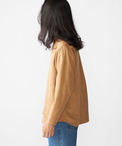 SHIPS(シップス)の「BENCH MARKING SHIRT: スキッパー ポリエステル フェイクスエード シャツ(シャツ/ブラウス・メンズ・グレー/ダークグレー/ベージュ・SMALL/MEDIUM/LARGE)」の12枚目の写真