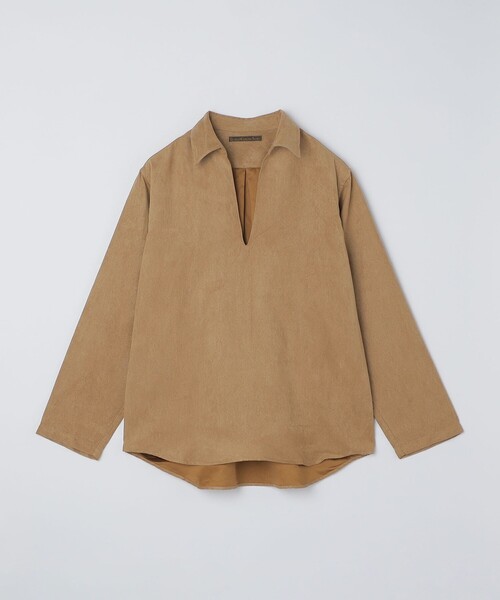 SHIPS(シップス)の「BENCH MARKING SHIRT: スキッパー ポリエステル フェイクスエード シャツ(シャツ/ブラウス・メンズ・グレー/ダークグレー/ベージュ・SMALL/MEDIUM/LARGE)」の17枚目の写真