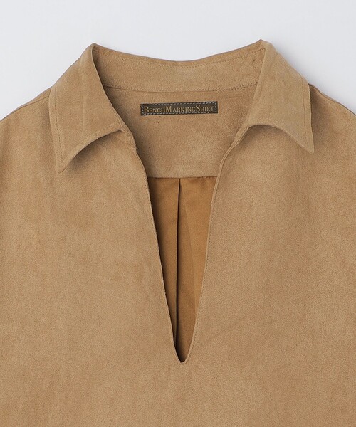 SHIPS(シップス)の「BENCH MARKING SHIRT: スキッパー ポリエステル フェイクスエード シャツ(シャツ/ブラウス・メンズ・グレー/ダークグレー/ベージュ・SMALL/MEDIUM/LARGE)」の19枚目の写真