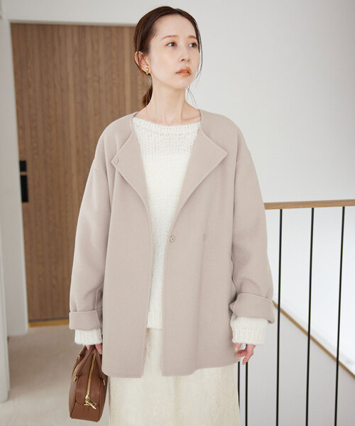 SLOBE IENA（スローブイエナ）の「souple woolダブルフェイス