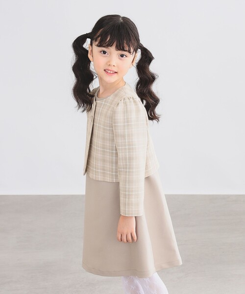 セール】【フォーマル・セレモニー】レースカラー ワンピース（100