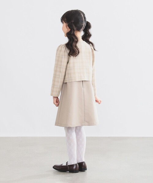 B:MING by BEAMS(ビーミングバイビームス)の「【フォーマル・セレモニー】レースカラー ワンピース(100~130cm)(ワンピース・キッズ・ベージュ/ネイビー・100/130/120/110)」の14枚目の写真