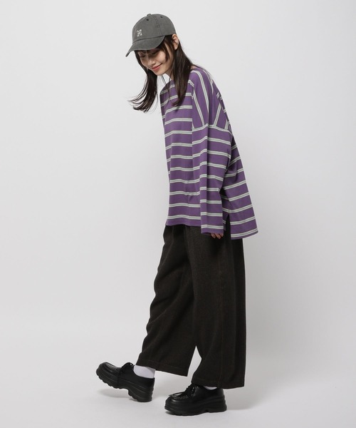 niko and...（ニコアンド）の「オジネップスラックスパンツ（スラックス・レディース・ホワイト/ブラック/パープル/ブラウン・FREE）」の11枚目の写真