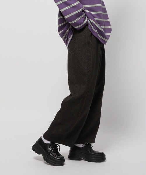 niko and...（ニコアンド）の「オジネップスラックスパンツ（スラックス・レディース・ホワイト/ブラック/パープル/ブラウン・FREE）」の12枚目の写真