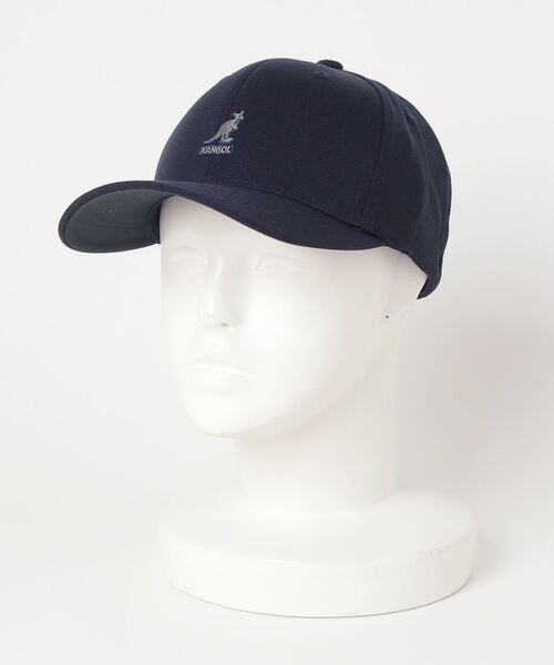 KANGOL（カンゴール）の「【KANGOL】WOOL FLEXFIT BASEBALL  230069603（キャップ・レディース・ブラック/ベージュ/ダークインディゴブルー/ホワイト・M/L/XXL）」の8枚目の写真