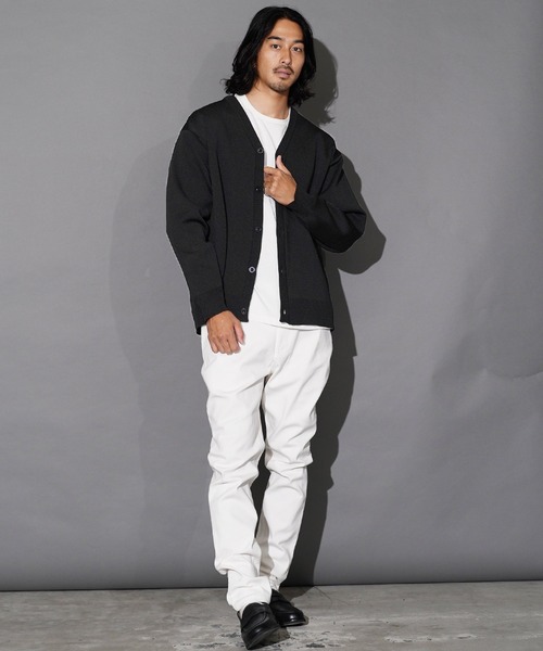 jiggys shop（ジギーズショップ）の「パフカルウォッシャブルミラノリブカーディガン（カーディガン/ボレロ・メンズ・ブラック/グレー系その他/チャコールグレー/ブルー系その他・SMALL/MEDIUM/LARGE/X-LARGE）」の14枚目の写真