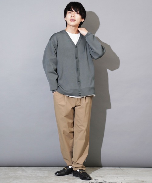 jiggys shop（ジギーズショップ）の「パフカルウォッシャブルミラノリブカーディガン（カーディガン/ボレロ・メンズ・ブラック/グレー系その他/チャコールグレー/ブルー系その他・SMALL/MEDIUM/LARGE/X-LARGE）」の18枚目の写真