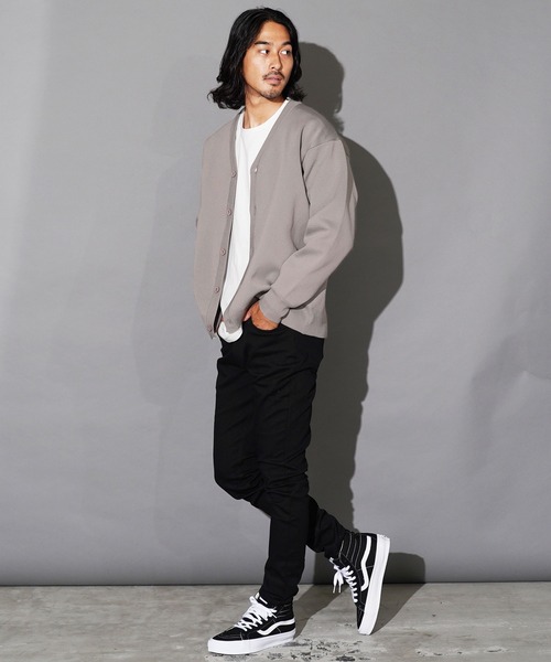 jiggys shop（ジギーズショップ）の「パフカルウォッシャブルミラノリブカーディガン（カーディガン/ボレロ・メンズ・ブラック/グレー系その他/チャコールグレー/ブルー系その他・SMALL/MEDIUM/LARGE/X-LARGE）」の20枚目の写真