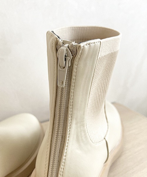 セール】リブニットバックジップブーツ 42407（ブーツ）｜WA ORiental
