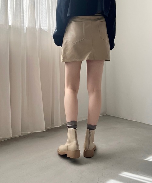 セール】リブニットバックジップブーツ 42407（ブーツ）｜WA ORiental