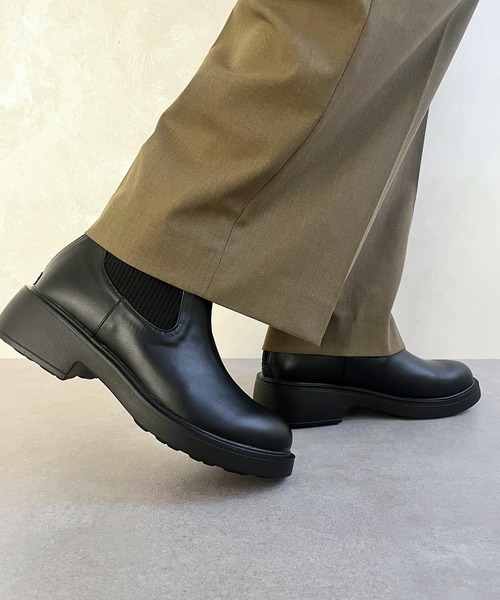 WA ORiental TRaffic（ダブルエーオリエンタルトラフィック）の「リブニットバックジップブーツ 42407（ブーツ・レディース・ブラウン/ベージュ/ブラック・S/M/L/LL）」の5枚目の写真