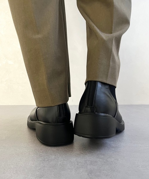 セール】リブニットバックジップブーツ 42407（ブーツ）｜WA