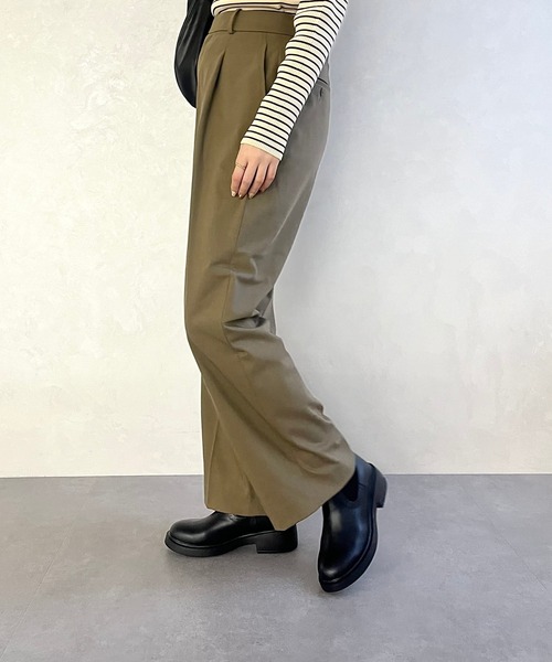 ちょめ セール】リブニットバックジップブーツ 42407（ブーツ）｜WA