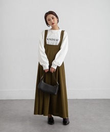 Chillfar | カットジョーゼットタックジャンスカ(ジャンパースカート)