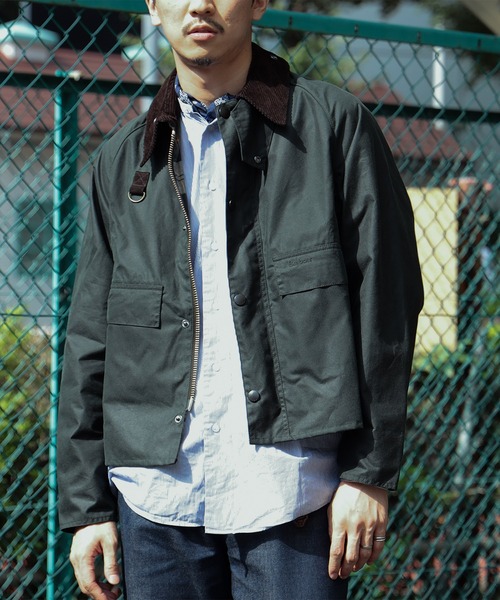 Barbour（バブアー）の「Barbour / SPEY オイルド ショートブルゾン（ブルゾン・メンズ・グリーン系その他5・XL/L/S/M）」の14枚目の写真