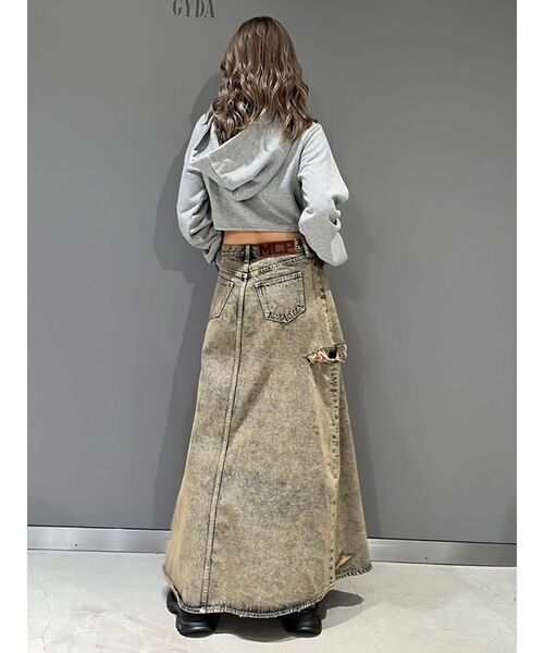 GYDA（ジェイダ）の「MCPスピンドルショートスウェットパーカー（パーカー・レディース・グレー/レッド/ブラック・FREE）」の8枚目の写真