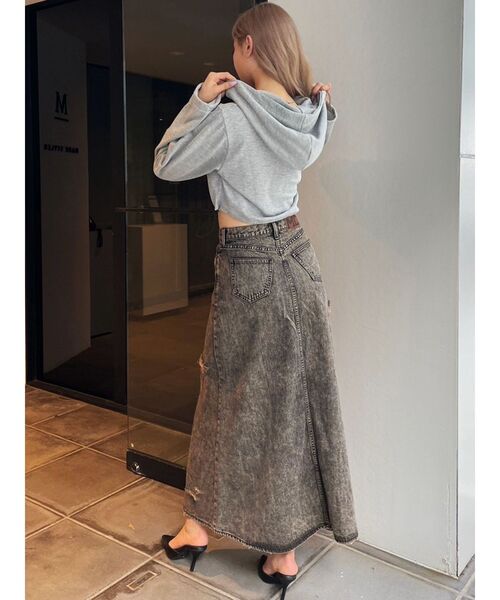 GYDA（ジェイダ）の「MCPスピンドルショートスウェットパーカー（パーカー・レディース・グレー/レッド/ブラック・FREE）」の18枚目の写真