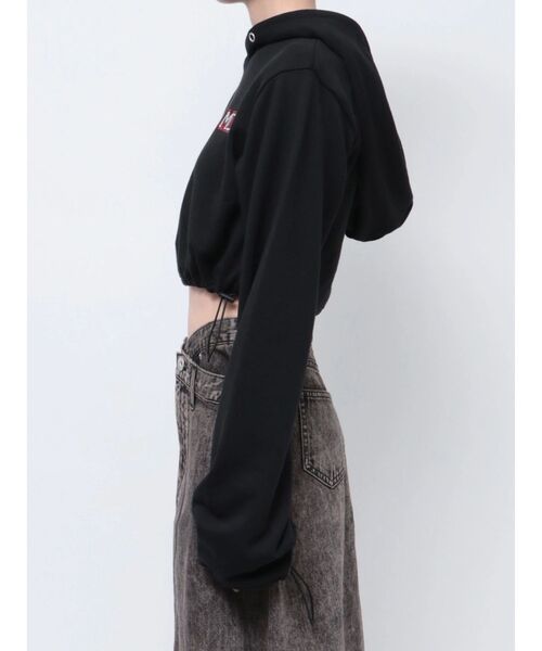 GYDA（ジェイダ）の「MCPスピンドルショートスウェットパーカー（パーカー・レディース・グレー/レッド/ブラック・FREE）」の22枚目の写真