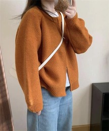 ダブルジップ ニットカーディガン