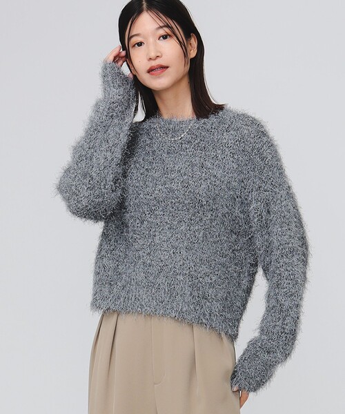 B:MING by BEAMS（ビーミングバイビームス）の「カラー シャギーニット（ニット/セーター・レディース・ホワイト系その他5/オレンジ/ブルー/パープル系その他4・ONE SIZE）」の3枚目の写真