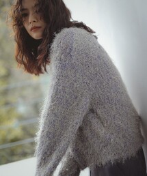 カラー シャギーニット