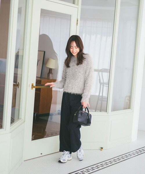 B:MING by BEAMS（ビーミングバイビームス）の「カラー シャギーニット（ニット/セーター・レディース・ホワイト系その他5/オレンジ/ブルー/パープル系その他4・ONE SIZE）」の6枚目の写真